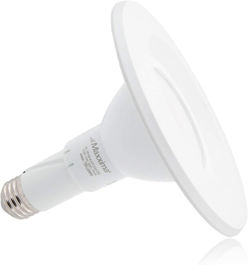 Maxxima Dimmable BR30 LED Bulb, Built-in Trim, 65 Watt Equal Downlight, 2700K Warm White 700 Lumens, 90 CRI, Energy Star...