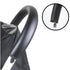 MINILUJIA Baby Stroller Armrest Bumper Handlebar Sleeve Cover Universal Handle Cover DustProof Protect PU Leather Case with Removable Zipper Black...