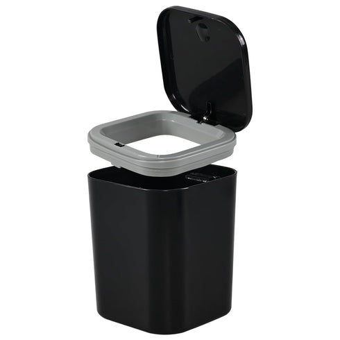 Mini Trash Can, Small Trash Can, 0.5 Gallon Mini Wastebasket Container Bin for Desk, Countertop- Black...