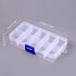 Clear Plastic Storage Box 10 Compartment with Sealing Lid Container for Case for Small Jewelry for Pill multi compartment storage box small...