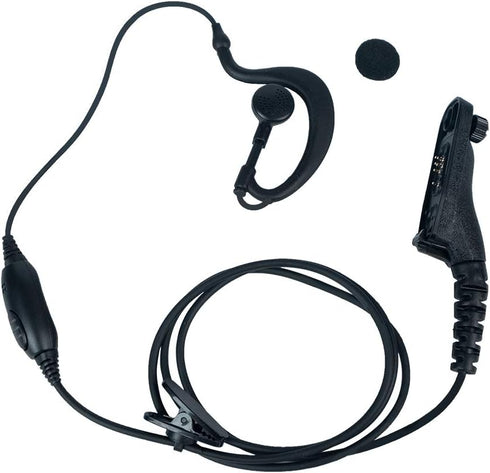 APX6000 Earpiece Headset with MIC PTT for Motorola XPR6550 XPR7550 XPR7580 Walkie Talkie Black...