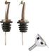 olive oil spouts,Stainless Steel Classic Bottle Pour Tapered Spouts for Pours liquor, vinegar, syrup or oils with Stainless Steel Funnels (2pcs)...