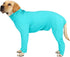 Dog Onesie Prevent Shedding Hair Surgery Recovery Suit Pets Bodysuit Sport Shirt Reduce Anxiety Jump (XS, Lake Blue)...