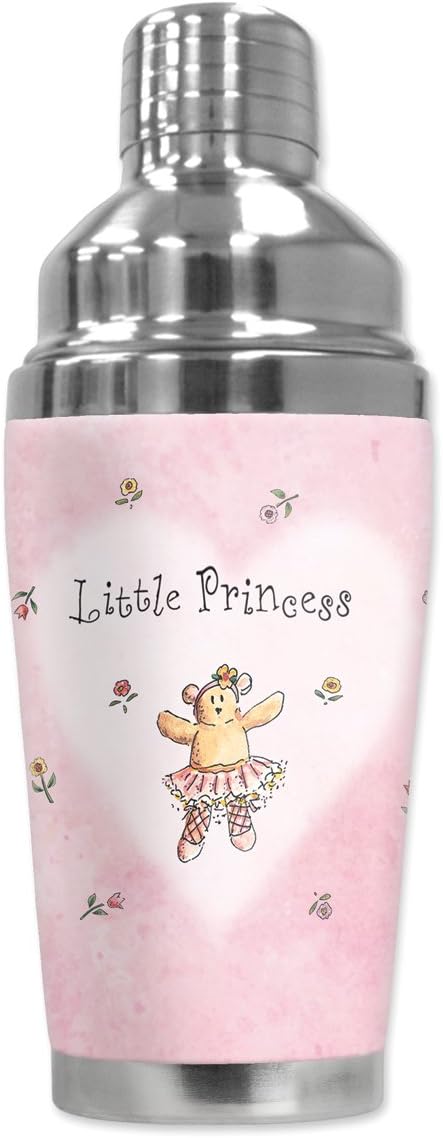 Mugzie "Little Princess" Cocktail Shaker with Insulated Wetsuit Cover, 16 oz, Black...