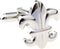 Fleur De Lis Pair of Cufflinks in a Presentation Gift Box & Polishing Cloth...