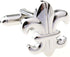 Fleur De Lis Pair of Cufflinks in a Presentation Gift Box & Polishing Cloth...