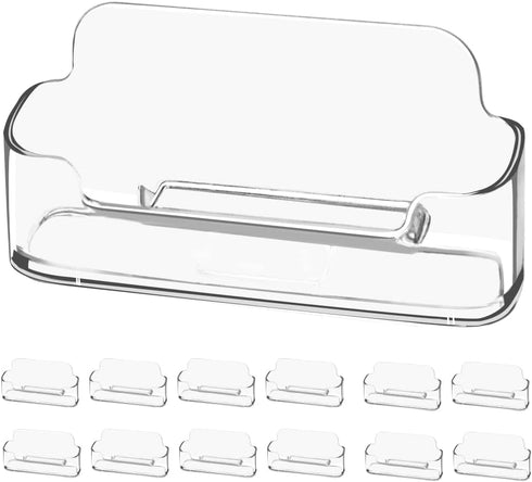 vrupin 4 Pack Business Card Holder for Desk,Clear Acrylic Business Card Holder Display for Men, Business Card Display Business Card Stand for Exhi...