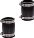 Fernco 1056-150 1-1/2-in. Flexible PVC Pipe Coupling for Cast Iron and Plastic Plumbing Connections 2-Pack...