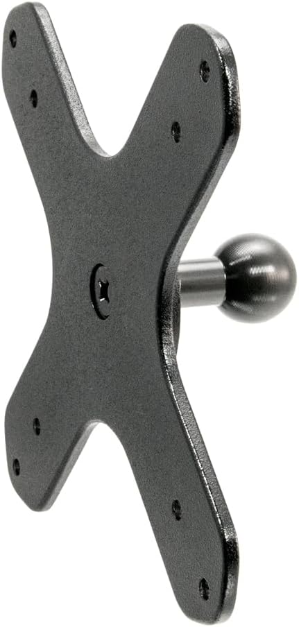 ARKON Mounts VESA 75 / VESA 100 to 20mm Ball Mount Bracket Adapter | Industrial-Strength Construction | VESA-Compatible Devices | Durable 20mm Bal...