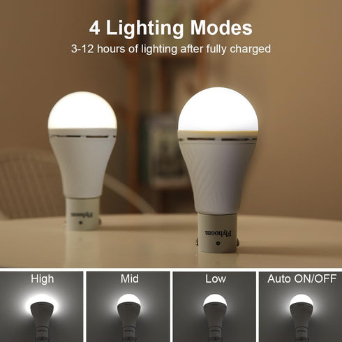 Solar Light Bulbs Dusk to Dawn Solar Lights Indoor, Portable Solar Chicken Coop Lights Hanging Solar LED Camping Lights, 2-Pack...