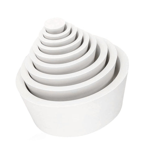 Buchner Funnel Flask Adapter Set, 9 in 1 White Filter Adapter Cones, Tapered Collar...