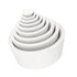 Buchner Funnel Flask Adapter Set, 9 in 1 White Filter Adapter Cones, Tapered Collar...