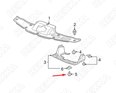 Rexka 30pcs Fender Liner Splash Shield Wheelhouse Liner Screw Phillips Truss Head Sems Compatible with Honda Acura BMW 90114-SE0-000 Accord ILX RD...