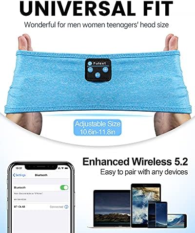 Headband Headphones, Sleep Headphones Bluetooth Sleeping Headband Wireless Sleeping Headphones Sleep Headband,Soft Headphone Headband for Side Sle...