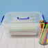 8 Liter Clear Plastic Storage Bins, 2 Packs Storage Boxes with Lids...