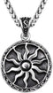 Jewelry Men Women 316L Stainless Steel Sun Pendant Necklace Punk Retro Vintage Style Amulet 22" Chain...