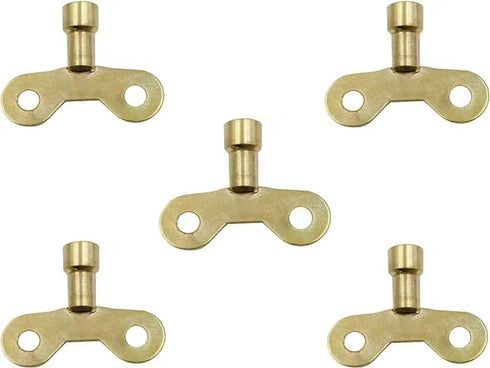 5Pc Gold Radiator Plumbing Bleed Bleeding Key Solid Brass Radiator Plumbing Keys Metal For Venting Air Switch Spool Radiator Keys For Bleeding Old...