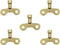5Pc Gold Radiator Plumbing Bleed Bleeding Key Solid Brass Radiator Plumbing Keys Metal For Venting Air Switch Spool Radiator Keys For Bleeding Old...