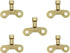 5Pc Gold Radiator Plumbing Bleed Bleeding Key Solid Brass Radiator Plumbing Keys Metal For Venting Air Switch Spool Radiator Keys For Bleeding Old...