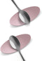 Carrotez Small Silicone Coffee Spoon Rest 2 pcs (0.2" x 1.6" x 3.74"), Spoon Holder Flexible almond-Shaped for Next to Coffee Maker - Kitchen Uten...