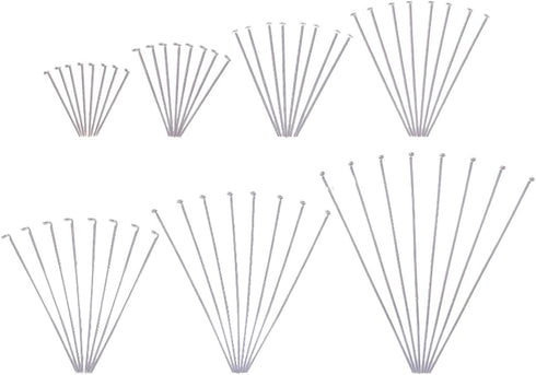 PH PandaHall 700 Pcs 304 Stainless Steel Flat Head Pins Findings 7 Styles Jewelry Making Pin 3/5 2 Inch Length 23 Gauge for Earring Jewelry Craft ...