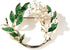 Nobrand COLORFUL BLING Leaf Brooches Pin - Women Chest Brooch, Good Idea For Party, Dance, Wedding, Banquet...