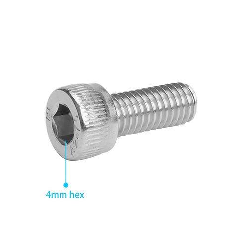 10PCS Water Bottle Cage Bolts Holder Screws, Bike Bicycle Cycling Bracket Rack Bolts Screws Accessories, Stainless Steel M5x12mm Hex Socket Head S...