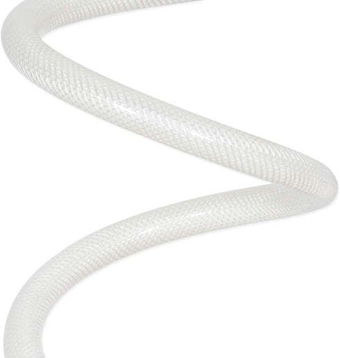 Eastman 20 Inch x 1/2 Inch FIP Flexible Faucet Connector, PVC Supply Hose Line with Nickel-Plated Brass Nuts, White, 48902...