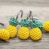 Chictie Yellow Pineapple Shower Curtain Hooks Set of 12,Cute Fruit Design Stainless Steel Shower Hooks Decorative Hanger Rings Rust Resistant for ...