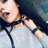 Black Spiked Leather Choker Collar Necklace for Women Gothic Punk PU Chokers Necklaces Halloween Costumes Cosplay Accessories for Women Spike Chok...