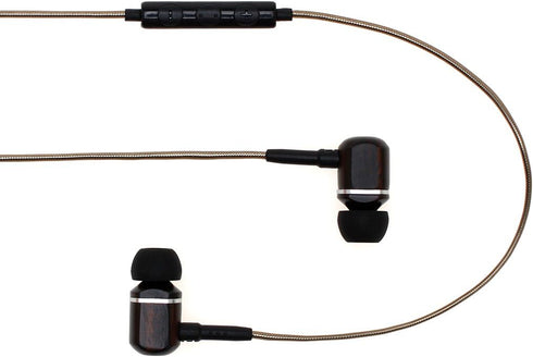 Symphonized MTRX 2.0 Premium Wired Earbuds - Wood In-Ear Headphones with Microphone & Volume Control, Noise Isolation - Corded Ear Buds for Androi...