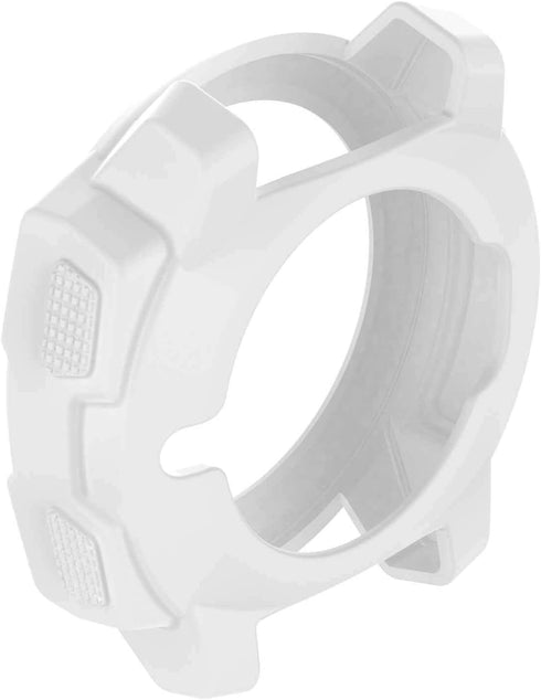SplenSun Compatible Silicone Protective Cover Cases Anti-Scratch Bezel Protector Replacement for Garmin Instinct,Instinct Solar Smartwatch (White&...