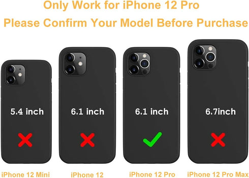 Rear Back Sapphire Glass Camera Lens Glass Replacement for iPhone 12 Pro 6.1 Inch with Adhesive Preinstalled, Anti-Static Tweezers, Precision Knif...