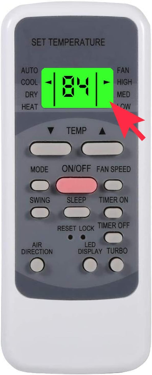 Replacement Air Conditioner Remote Control for Goodman Tgm Midea miller R51I4/BGE R51I4/BGCE UL-R51M/E R51I11/BGE R51L4/BGE R51/CBGE R51/CE R51M/E...