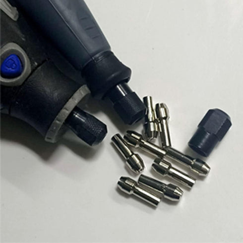 Luo ke 9Pcs Quickly Changed Rotary Collet Set Clamping Nut Fits For Dremel...