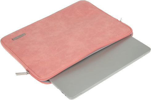RAINYEAR 13 Inch Laptop Sleeve PU Suede Leather Case Water Resistant Cover Carrying Bag Compatible with 2021 2022 MacBook 13.6" M2 A2681 13.3" A23...