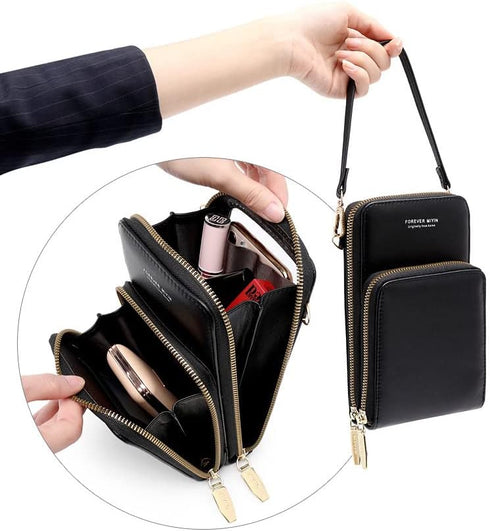 Small Crossbody Bag Cell Phone Purse for Women, Touch Screen Bag Shoulder Handbag Wallet with Credit Card Slots...