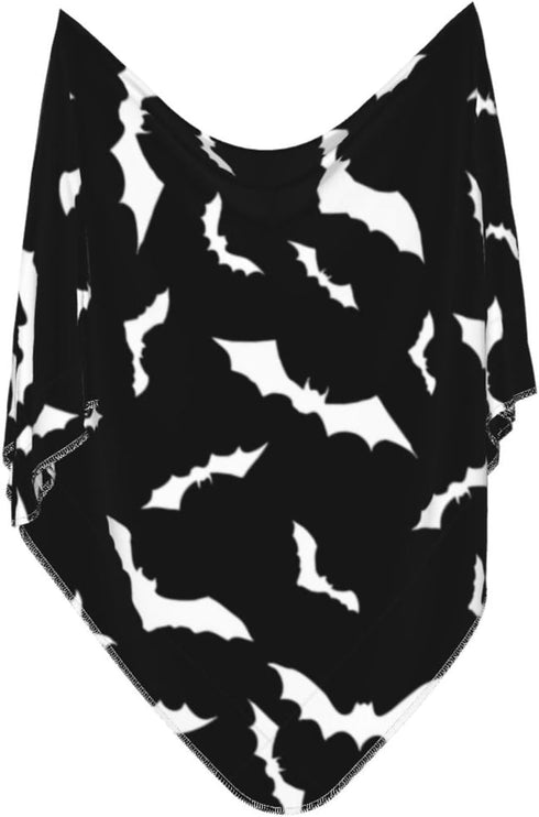 Halloween Bat Goth Baby Stuff Newborn Swaddle Blanket Soft & Cozy Gothic Receiving Baby Blankets Swaddle Wrap for Boys and Girls...
