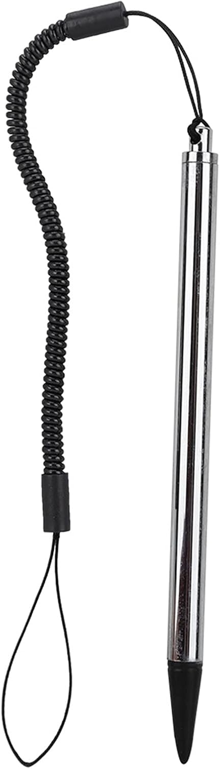 Touch Pen with Spring Rope, Resistive Painting Pen Resistive Hard-tip Pen with Anti-Lost Spring Rope, for POS, PDA, Car Navigator(Silver)...
