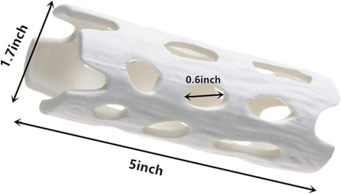 Aquarium Decor Shrimp Shelter Tube Breeding Hiding Cave Holes Ornaments Fish Tank Decorations White...
