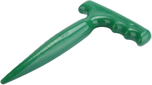 Oumefar 5Pcs Handheld Plastic Transplanting Widger Planting Tools Dibber Soil Digger Hole Punch Sowing Seeds Dispenser Garden Supplies Grip Seedli...