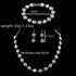 COLORFUL BLING Elegant Luxury Crystal Rhinestone Necklace Earrings Bracelet Jewelry Set Wedding Bridal for Women Wedding Prom...