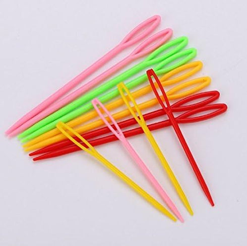 WOIWO 20PCS Non-Woven Fabric Accessories Plastic Needle Knitting Tool Hand Sewing Needle DIY Plastic Sweater Stitches.......