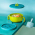 3 in 1 Baby Bowl First Stage with Lid, Straw, Snack Insert Suction Toddler Bowl - BPA Free Self-Feeding Training Toddler Utensils (Green)...