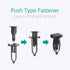 Lantee 9mm Front Bumper Clips, Nylon Push Type Fasteners for Toyota 52161-02020, Pack of 20...