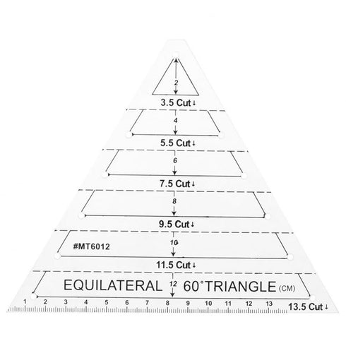 4Pcs Quilting Ruler, Handmade Quilting Templates, 60 Degree Triangle and Diamond, 45° Diamond, Hexagon Templates, Patchwork Sewing Craft Ruler for...