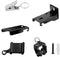 KOLAKO Curtain Track Accessories for Flexible Bendable Curved Curtain Track Ceiling Wall Mount Black Sliding Drop Curtain Track Hardware Set – Cur...