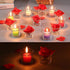 Clear Chunky Glass Lip Votive Candle Holders Tealight Votive Cups for Wedding Proposal, Spa, Aromatherapy, Meditation, 6 Counts by Shxstore...