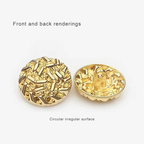 16 Pcs Golden Metal Buttons Sweater Coat Suit Socialite Retro Style Buttons 18mm/0.7inch?23mm/0.9inch...