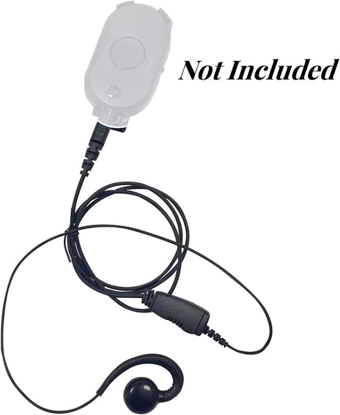 CLP1010e Earpiece CLP1080e Earpieces C-Swivel Radio Ear piece Walkie Talkie Headset with PTT Mic Compatible with Motorola CLP 1010e CLP1040e CLP 1...